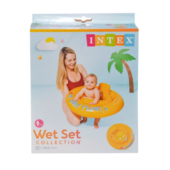 IBF56585 İntex Sarı Baby Float 70 cm 6-12 Ay - Resim 3
