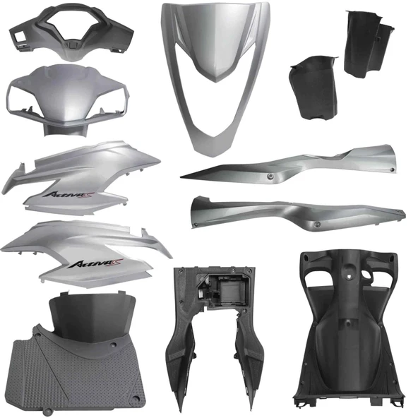 Honda Activa 125 S Kaporta Seti Gri Ym 12 Parça ürün görseli 1
