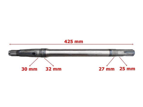 E-Yük Arabası Arka Aks 425 Mm 6 Freze Rulman Yatağı 30 Öm ürün görseli 1