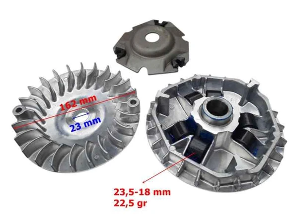 Yamaha Xmax 250-300 Ön Varyatör Komple (2018-21) ürün görseli 1
