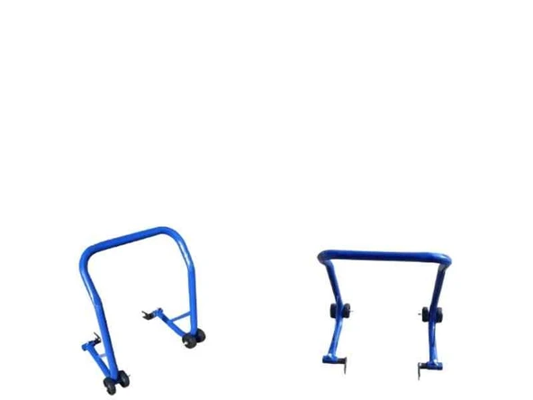 Motosiklet Kaldırma Sehpası A Kalite Mavi (2 Adet) (32-2 Mm Boru Kalınlığı) ürün görseli 1