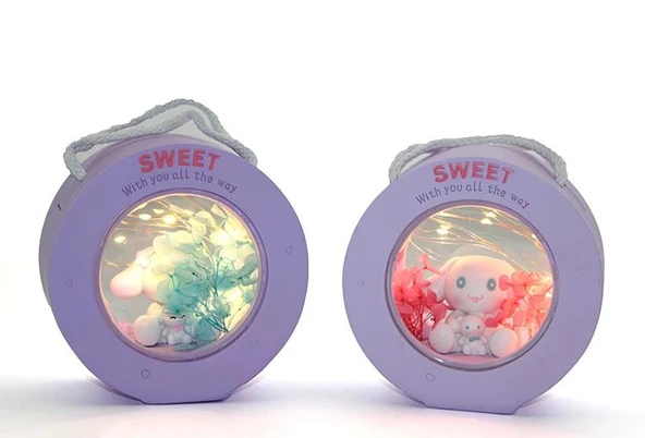 Polyester Hello Kitty Cinnamoroll Masa Üstü Lamba Alk1619 ürün görseli 1