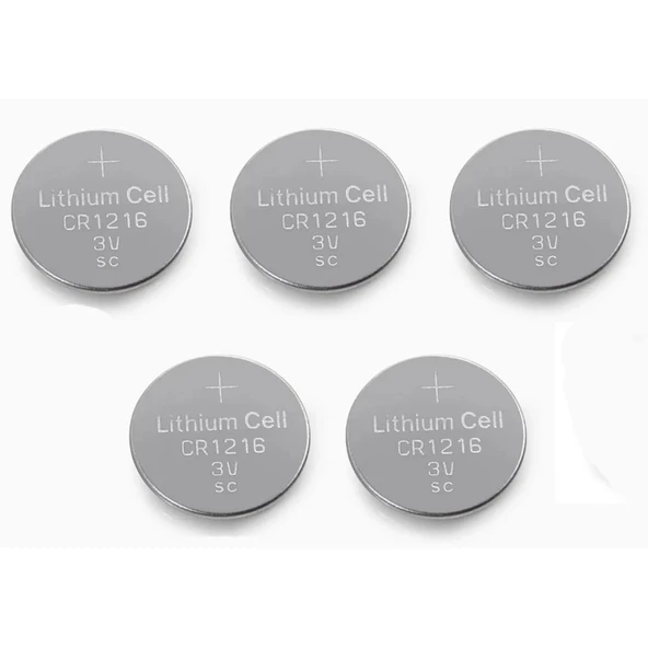 Yuma Cr1216 Süper Lityum 3v 5’li Kart Düğme Pil ürün görseli 1