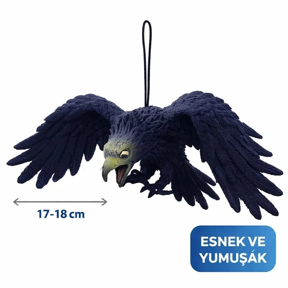 Asılabilir Lateks Kartal Dekor Süsü Siyah 17-18 Cm ürün görseli 1