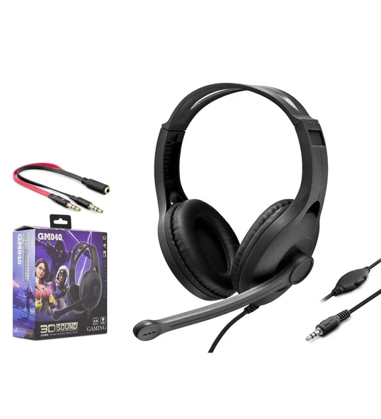 Hadron Gm 040 Oyuncu Kulaklık 3D Sound Surround Desteği Siyah ürün görseli 1
