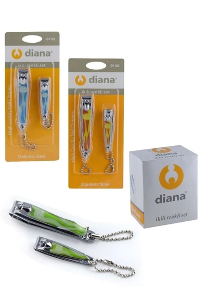 Diana 2 Li Renkli Vakumlu Tırnak Makası ürün görseli 1