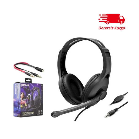 Hadron Gm 040 Oyuncu Kulaklık 3D Sound Surround Desteği Siyah ürün görseli 1