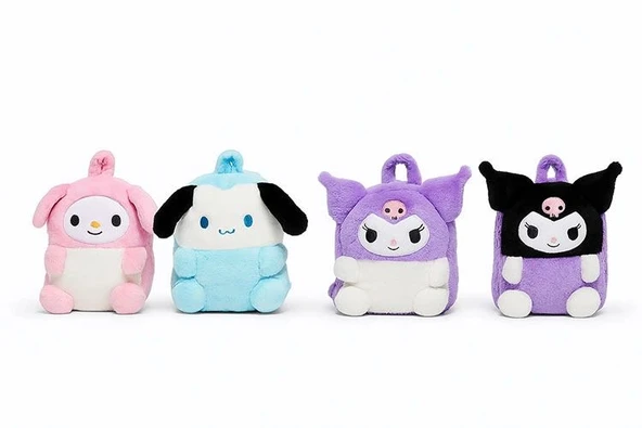 Peluş Kuromi My Melody Ve Cinnamoroll Sırt Çantası Alk3008 ürün görseli 1