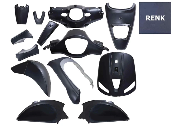 Mondial Scooter Wing 50 Kaporta Seti Füme 13 Parça ürün görseli 1