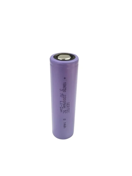 Sertec 18650 3.7v 2200 Mah 5c Li-ıon Şarjlı Pil ürün görseli 1