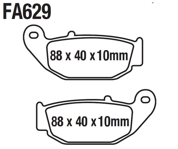 Arka Fren Disk Balatası Fa629 Ask Drift L (Em) Honda Msx 125 Cbr 125 Crf 250(17-..) Suzuki Gsx-R 125 ürün görseli 1