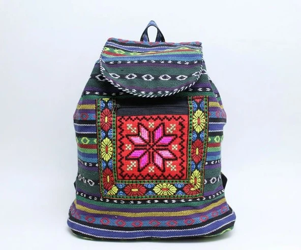 Kilim Desenli Sırt Çantası Alk-1 ürün görseli 1