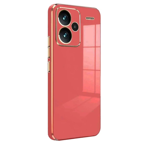Xiaomi Redmi Note 13 Pro Plus Kılıf Volet Silikon - Kırmızı ürün görseli 1