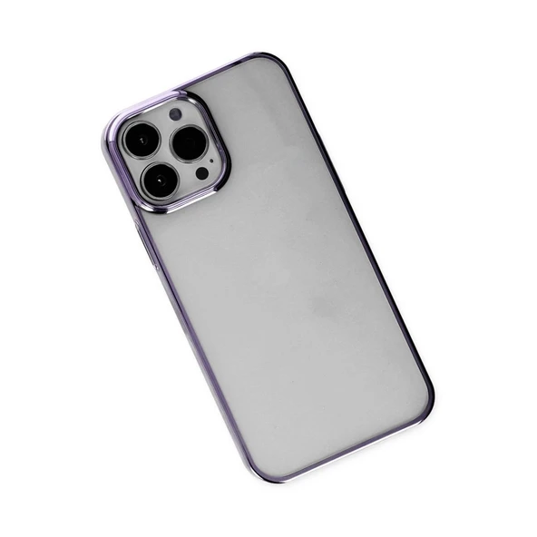 Apple İphone 13 Pro Kılıf Element Silikon - Mor - Resim 3