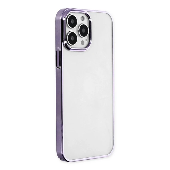 Apple İphone 13 Pro Kılıf Element Silikon - Mor - Resim 2
