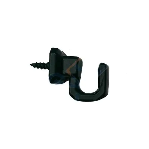 Vidalı Kanca, Askı Küçük - 15x18mm, Siyah - 1 Adet ürün görseli 1