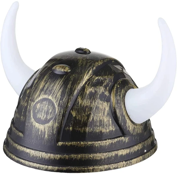 Viking Başlığı Asteriks Başlığı Altın Renk - Resim 2