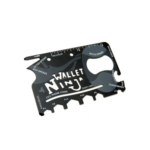 Ninja Wallet Survival Acil Durum Kiti / Kartı - 18 İn 1 ürün görseli 1