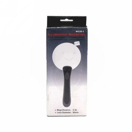 2 Led Işıklı 2.5x90mm Okuma Büyüteç - Resim 2