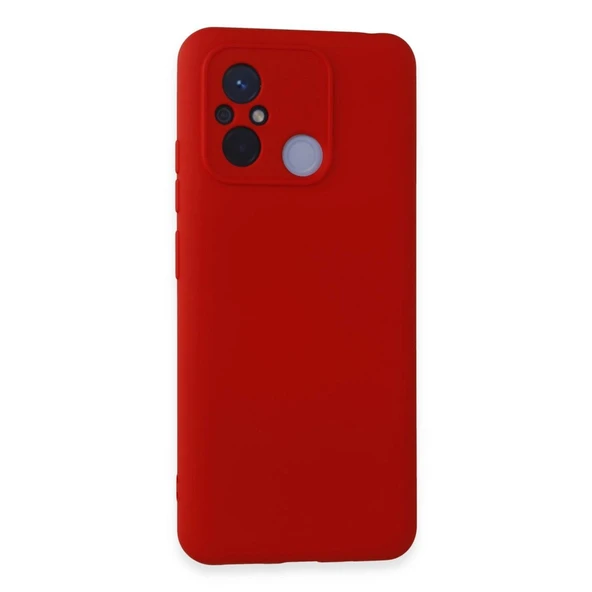 Xiaomi Redmi 12c Kılıf Nano İçi Kadife Silikon - Kırmızı ürün görseli 1