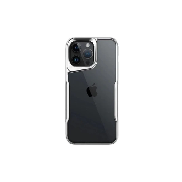 Apple İphone 16 Pro Kılıf Boyi Silikon Kapak - Gümüş ürün görseli 1