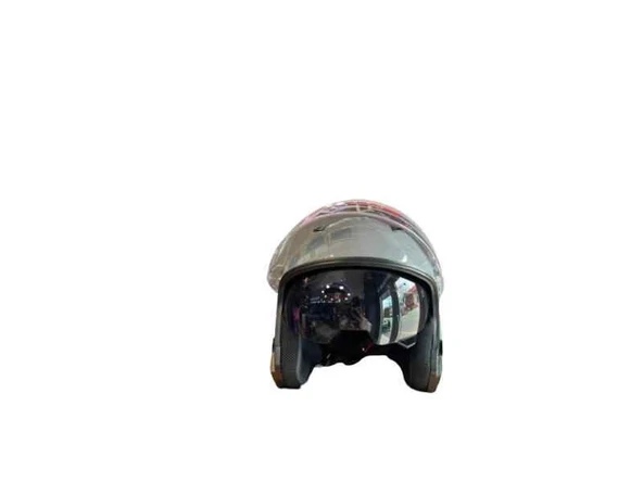 Jk-20 Jıekaı Yarım Güneş Gözlüklü Kask [Cement Grey]512 Desen L Beden ürün görseli 1