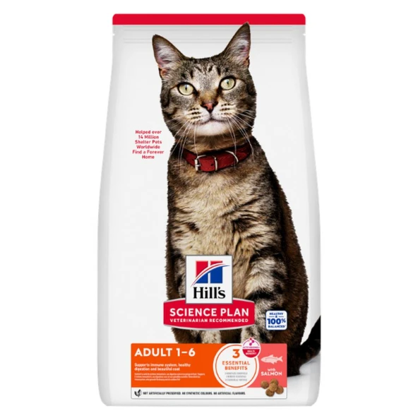 Hill's SCIENCE PLAN Yetişkin Somonlu Kedi Maması 1,5 Kg ürün görseli 1