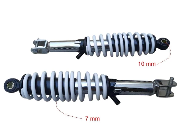 Scooter Arka Amortisör Beyaz 34,5 Cm ürün görseli 1