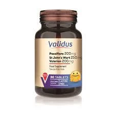 Validus Passiflora + Valerian + Lavander + Camomille + St. John's Wort + Melissa 30 Tablet ürün görseli 1