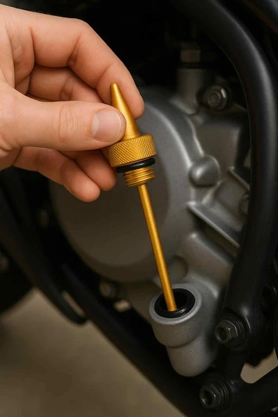 Cg -Cub Yağ Seviye Çubuğu Modifiye Metal Gold/Sarı (Özel Tasarım) ürün görseli 1