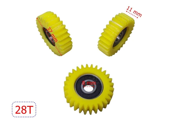 E-Bis Pedal Destekli Dişli 3 Lü Set 28T Kestamit Öm ürün görseli 1