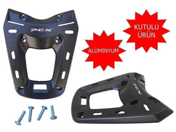 Honda Pcx Port Bağaj (Çanta Braketi) Alüminyum Siyah ürün görseli 1
