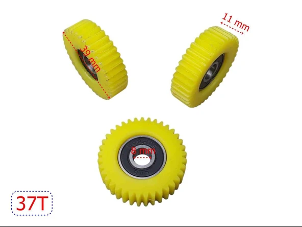 E-Bis Pedal Destekli Dişli 3 Lü Set 37T Kestamit Öm ürün görseli 1
