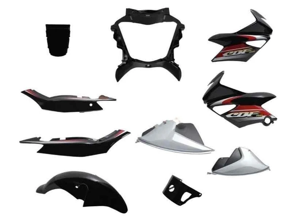 Honda Cbf 150 Kaporta Seti Siyah 9 Parça ürün görseli 1