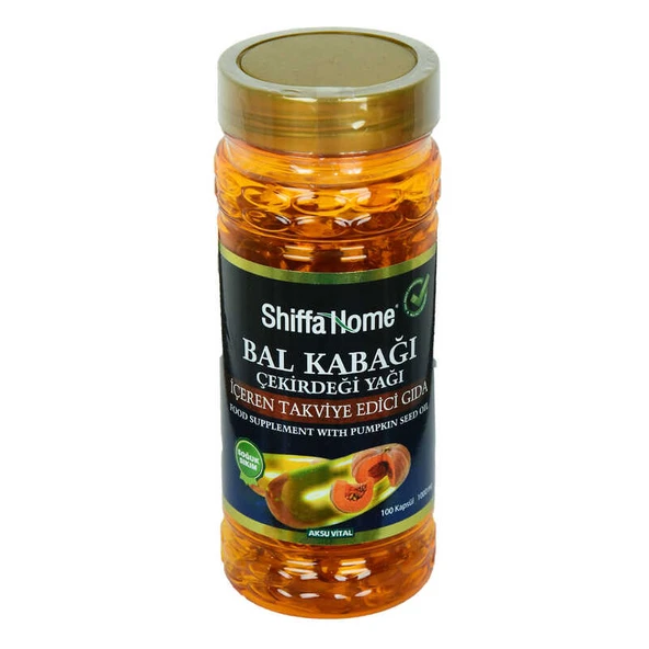 Shiffa Home Bal Kabağı Çekirdeği Yağı Soğuk Pres 1000 Mg x 100 Kapsül - OEM458-10118 ürün görseli 1