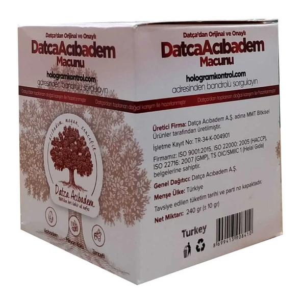Acıbadem Macunu 240 Gr - OEM458-9672 - Resim 4