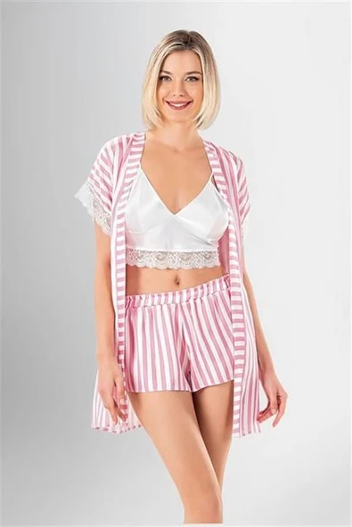 Arias Closet 3'lü Şort Takımı Desenli ürün görseli 1