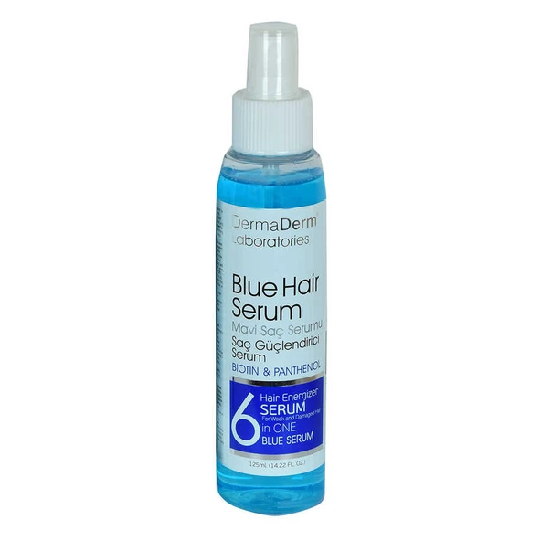 Mavi Saç Serumu Saç Güçlendirici Serum (Biotin Panthenol Vitamin E-Keratin) 125 ML - OEM458-9847 ürün görseli 1