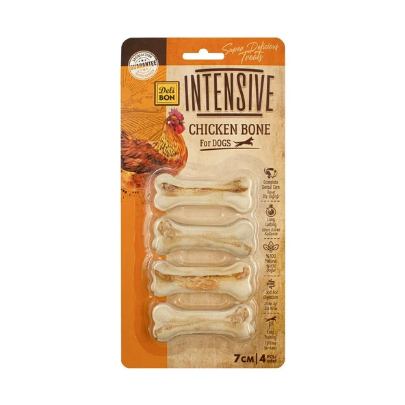 Delibon İntensive Tavuklu Kemik - 7Cm 4 lü Paket - BLIST7CM4CHICKEN ürün görseli 1