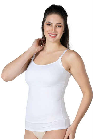 Arias Closet Beyaz MI Emay 1402 Modal Cotton Emzirme Atlet Korse ürün görseli 1