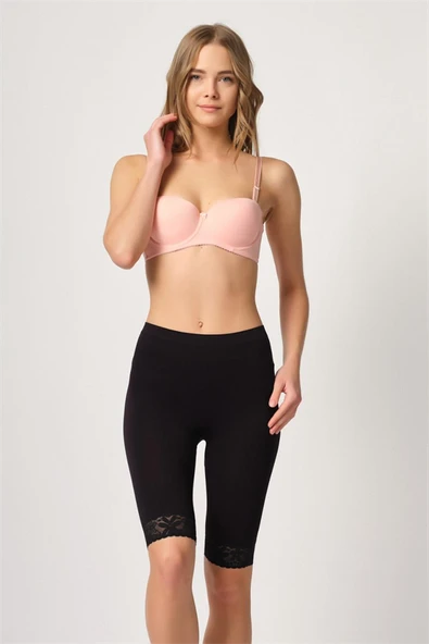Arias Closet Siyah MI Emay 3004 Soft Uzun Paça Dantel Boxer ürün görseli 1