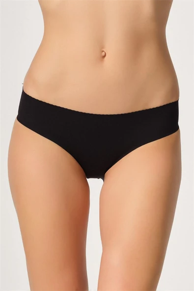 Arias Closet Siyah MI Emay 2701 Lazer Kesim Toparlayıcı Düşük Bel Külot Korse ürün görseli 1
