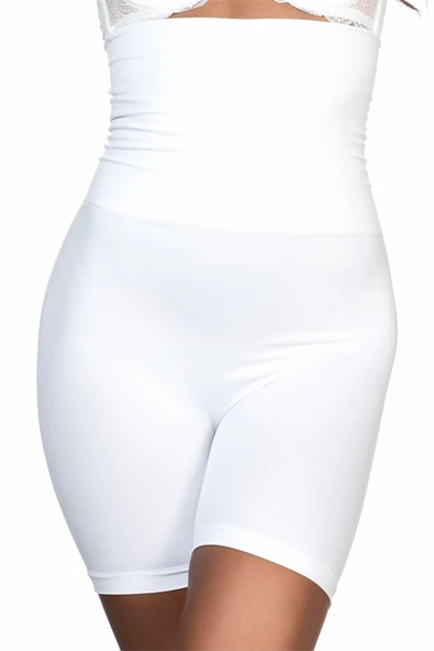 Arias Closet Beyaz MI Emay 2014 Yüksek Bel Double Paçalı Korse ürün görseli 1