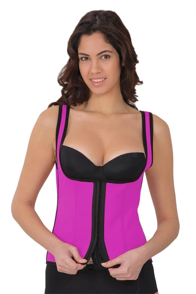 Arias Closet Mürdüm MI 9173 Terletici Agraflı Göğsü Açık Atlet Korse ürün görseli 1