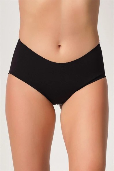 Arias Closet Siyah MI Emay 2702 Lazer Kesim Toparlayıcı Mama Slip Korse ürün görseli 1