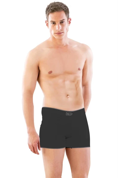 Arias Closet Siyah MI Emay 2108 Seamless uzun Erkek Boxer ürün görseli 1
