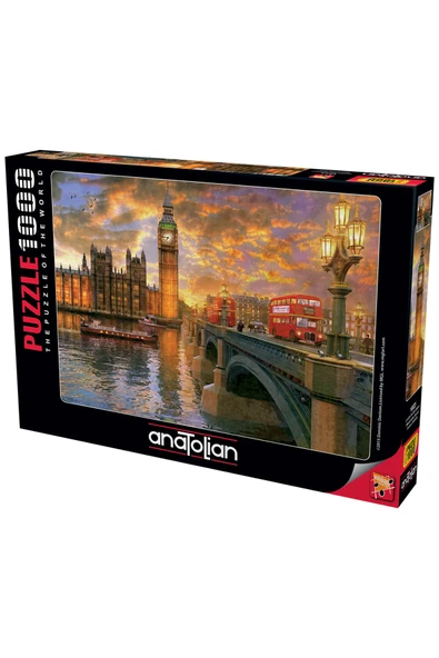 Anatolian 1000 Parçalık Puzzle - Londra'da Günbatımı 1023 ürün görseli 1