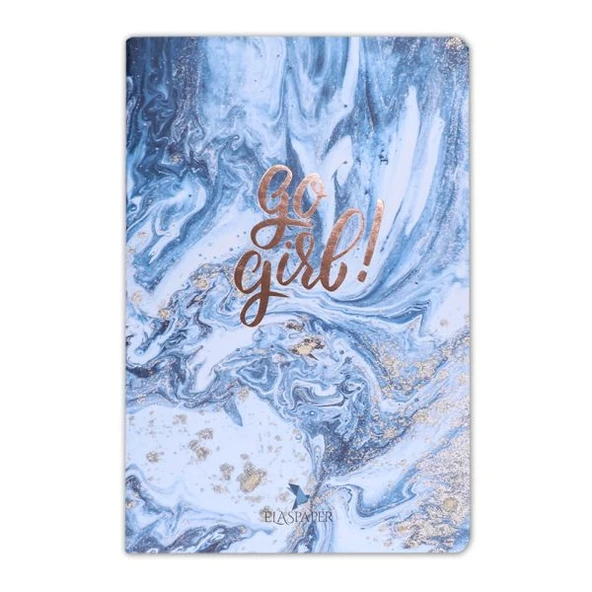 Marble Mavi Go Girl! Defter ürün görseli 1
