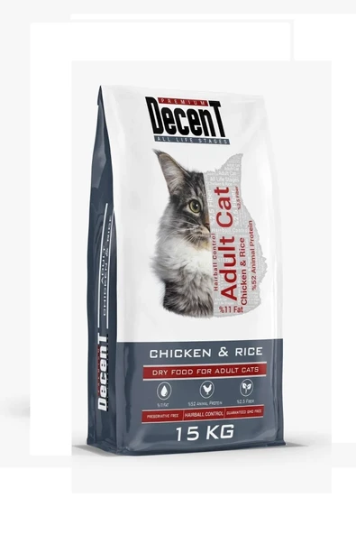 Decent Premium Tavuklu Kedi Maması 15 kg - DC7769-KDYTSKNTVK ürün görseli 1