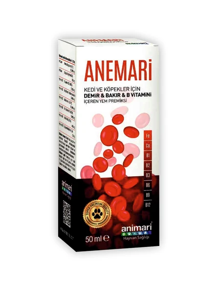 Anemari Demir Bakır B vitamini damlası 50 ml - 13068-2 ürün görseli 1